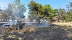 Mesagne. Incendio nel rione Grutti