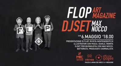 Presentazione di FLOP, rivista indipendente di illustratori Con Pasca, Gianle, Romita