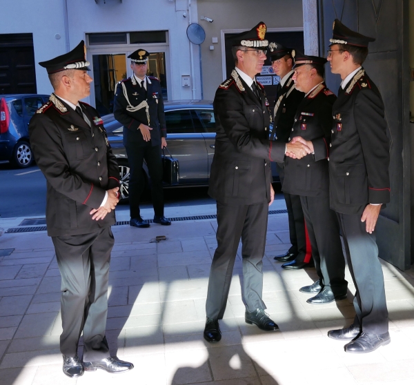 VISITA DEL COMANDANTE INTERREGIONALE CARABINIERI “OGADEN”, GENERALE DI CORPO D’ARMATA MARCO MINICUCCI, AL COMANDO PROVINCIALE CARABINIERI DI BRINDISI