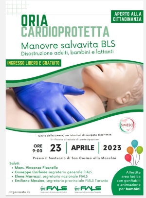 “Oria Cardioprotetta – Manovre salvavita BLS (Disostruzione adulti, bambini e lattanti)”