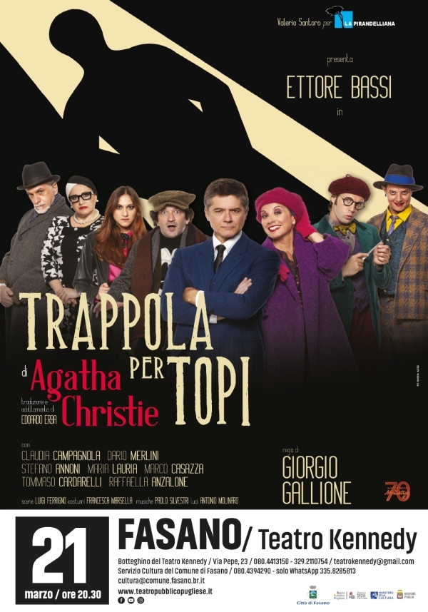 Stagione di prosa: Ettore Bassi in «Trappola per topi»