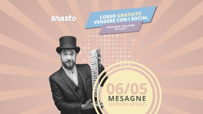 MESAGNE. CORSO GRATUITO PER IMPRENDITORI: IMPARA A VENDERE CON I SOCIAL