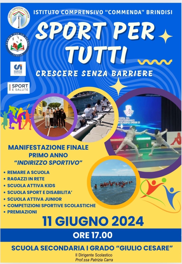 “Sport per tutti. Crescere senza barriere” è il titolo della terza edizione di una grande festa all’insegna dello sport