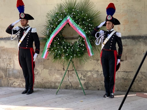 CERIMONIA DI COMMEMORAZIONE DEL MARESCIALLO ORDINARIO DELL’ARMA DEI CARABINIERI M.O.V.M. ANTONIO DIMITRI