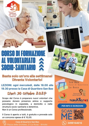 Corso di Formazione al Volontariato Socio-Sanitario