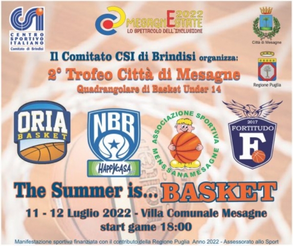 A Mesagne il Basket del CSI torna in Villa Comunale