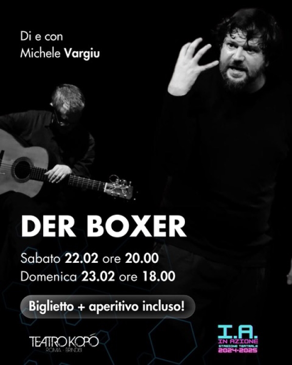 “Der Boxer. Ballata per Johann Trollmann” 22 e 23 Febbraio 2025 al Teatro Kopó di Brindisi