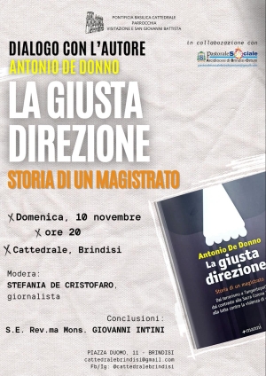 Presentazione libro &quot;La giusta direzione&quot;  in dialogo con l’autore dott. Antonio De Donno