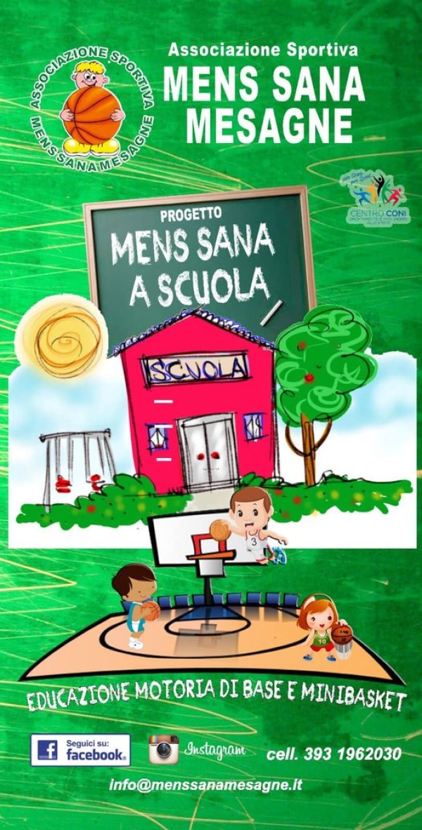 Si conclude il progetto di educazione motoria e minibasket Mens Sana a Scuola