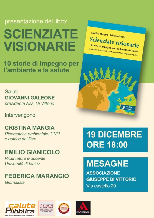 Alla Di Vittorio: Scienziate visionarie, 10 storie di impegno per l’ambiente e la salute”