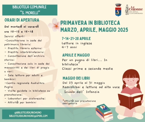 Programma “Primavera in Biblioteca”