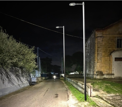 Illuminazione pubblica in Contrada Centorizzi