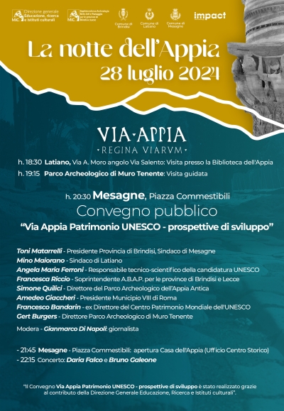 “LA NOTTE DELL’APPIA” LATIANO – MESAGNE Domenica 28 Luglio 2024