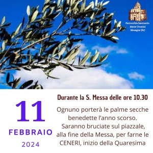 Mesagne. A Mater Domini si bruciano le palme benedette nel 2023