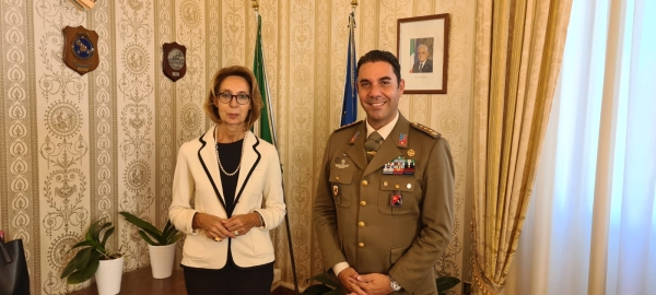 Visita in Prefettura del Comandante Militare dell’Esercito Puglia Col. Arcangelo Moro.