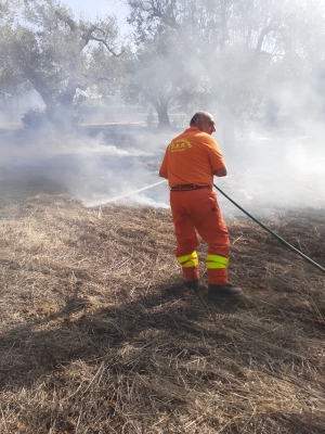 Oggi 5 incendi tra Mesagne e Latiano spenti dal Servizio emergenza radio