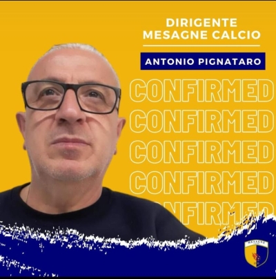 Antonio Pignataro, riconfermato nel ruolo di Dirigente del Mesagne Calcio